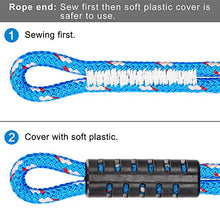 Load image into Gallery viewer, BeneLabel Poseidon Series Sewn Prusik Loops Ropes, Safety, 19", Diameter 2/5", 2 Pack, Blue
