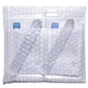 KALIFANO 2 Pack Selenite Wand with Healing & Calming Effects - High Energy Crystal Used for Cleansing and Protection (Information Card Included)