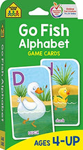 Load image into Gallery viewer, School Zone - Go Fish Alphabet Game Cards - Ages 4 and Up, Preschool to First Grade, Uppercase and Lowercase Letters, ABCs, Word-Picture Recognition, Animals, Card Game, Matching, and More

