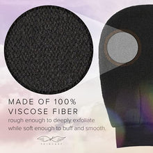 Load image into Gallery viewer, Seraphic Skincare Korean Exfoliating Mitts (2pcs) Microdermabrasion at Home Exfoliating Gloves Visibly Lift Away Dead Skin, Great for Spray Tan Removal or Keratosis Pilaris, Made of 100% Viscose Fiber
