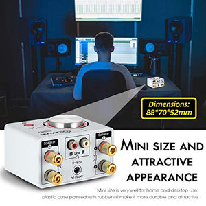 Bluetooth 5.0 Power Amplifier 2 Channel Stereo Mini Hi-Fi Integrated Amp 2.0 Wireless Audio Receiver for Home Speakers Headphone 50W x 2 with USB (Nobsound Tone, Silver)