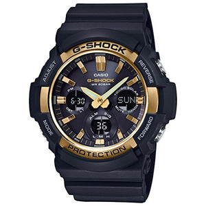 Casio G-Shock GAS100G-1A Tough Solar Resin/Stainless Steel Men's Watch (Black)