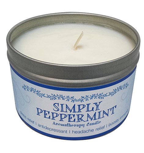Our Own Candle Company Soy Wax Aromatherapy Candle, Simply Peppermint, 6.5 Ounce