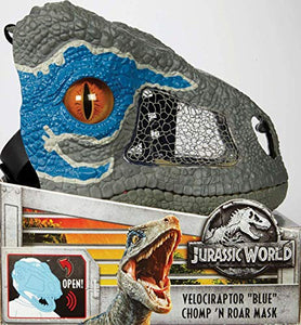JURASSIC WORLD CHOMP 'N ROAR MASK Velociraptor "Blue"