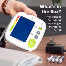 Load image into Gallery viewer, Bluetooth Blood Pressure Monitor Cuff by Balance with Upper Arm Cuff, Digital Smart BP Meter With Large Display, Set also comes with Tubing and Device Bag
