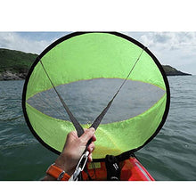 Load image into Gallery viewer, Arya Life 42 inches Downwind Wind Sail Kit Kayak Wind Sail Kayak Paddle Board Accessories,Easy Setup &amp; Deploys Quickly,Compact &amp; Portable,Green
