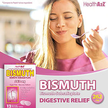 Load image into Gallery viewer, HealthA2Z Bismuth, Bismuth Subsalicylate 262mg, Compare to Pepto Active Ingredient, 24 Packs of 12 Chewable Tablets(288 Tablets Total), Value Package
