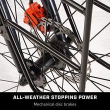 Load image into Gallery viewer, Mongoose Men's Elroy Adventure Bike 700C Wheel Bicycle, Blue, 54cm frame size
