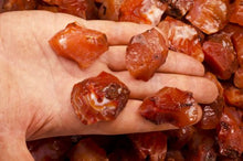 Load image into Gallery viewer, Fantasia Materials: 1 lb Red Carnelian Rough Stones from India
