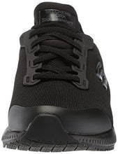 Load image into Gallery viewer, Skechers Work Squad SR Black Flat Knit 8.5
