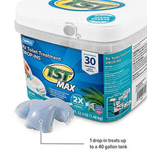 Load image into Gallery viewer, Camco TST MAX Ocean Scent RV Drop-Ins - Eliminates Odors and Aids in Breaking Down Holding Tank Waste - Includes 30 per Bucket (41615)
