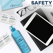 Load image into Gallery viewer, Care Touch Eyeglass Cleaner Spray Kit, Alcohol-Free Glasses Cleaner Solution for All Lenses, 16oz (8oz x 2) &amp; 2oz Bottles - Eye Glasses Lens Cleaner Kit with 26 Lens Wipes &amp; 2 Microfiber Cloths
