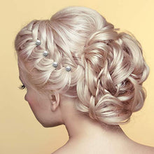 Load image into Gallery viewer, 40 Pieces Spiral Hair Pins Swirl Hair Twists Coils Rhinestone Hair Spiral Jewelry Hair Pin Clip Accessories for Wedding Bridal Party Favors, 8 Styles
