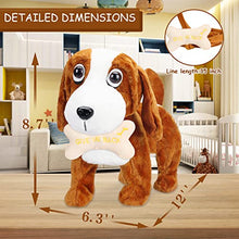 Load image into Gallery viewer, SdeNow Dog Stuffed Animals,Walking Singing Realistic Toy Dog Anime Plush Electronic Pet Baby Stuffed Animals Walking Dog Toy Interactive Puppy Gift
