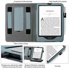 Load image into Gallery viewer, WALNEW Stand Case for 6.8” Kindle Paperwhite 11th Generation 2021- Two Hand Straps Premium PU Leather Book Cover with Auto Wake/Sleep for Amazon Kindle Paperwhite Signature Edition ereader
