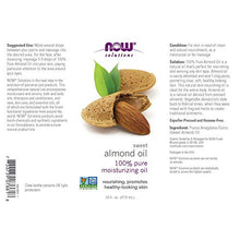 Load image into Gallery viewer, NOW Solutions, Sweet Almond Oil, 100% Pure Moisturizing Oil, Promotes Healthy-Looking Skin, Unscented Oil, 16-Ounce
