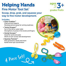 Load image into Gallery viewer, Learning Resources Helping Hands Fine Motor Tool Set Toy - 4 Pieces, Easter Toys for kids, Ages 3+ Fine Motor and Sensory Play Toys, Toddler Tweezers, Sensory Bin Toys
