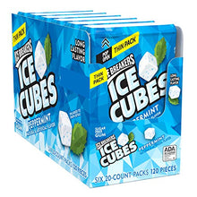 Load image into Gallery viewer, ICE BREAKERS ICE CUBES Peppermint Sugar Free Chewing Gum, Made with Xylitol, 1.62 oz Thin Pack (6 Count)
