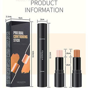 ONLYOILY Contour Stick,Concealer Contour Highlighter Stick,Cruelty Free Makeup,double-end face concealer contouring sticks cream, Waterproof Professional Makeup Cream Contour Stick Halloween (01)