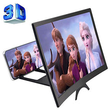Load image into Gallery viewer, GLISTON 12&#39;&#39; 3D Phone Screen Enlarger, Curved Screen Magnifier for Cell Phone, HD Screen Amplifier, Folding Screen Magnifier for Movies, Videos, Gaming
