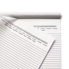 Load image into Gallery viewer, Legal Pads 8.5 x 11 with Date on Top, Narrow Ruled, White Note Pads College Ruled Writing Tablets for Office, School, 50 Sheets, 3 Pack
