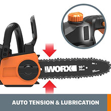 Load image into Gallery viewer, WORX WG322 20V Power Share 10&quot; Cordless Chainsaw with Auto-Tension
