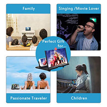Load image into Gallery viewer, 12&quot; Screen Magnifier –3D HD Mobile Phone Magnifier Projector Screen for Movies, Videos, and Gaming–Foldable Phone Stand with Screen Amplifier–Supports All Smartphones(Black)
