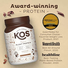 Load image into Gallery viewer, KOS Organic Plant Based Protein Powder, Chocolate - Delicious Vegan Protein Powder - Keto Friendly, Gluten Free, Dairy Free &amp; Soy Free - 2.6 Pounds, 30 Servings
