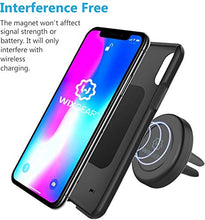 Load image into Gallery viewer, Magnetic Phone Holder for Car, WixGear [2 Pack] Universal Air Vent Magnetic Phone Holder for Car, Phone Holder for Car for Cell Phones and Mini Tablets with 4 Metal Plates
