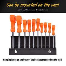 Load image into Gallery viewer, 10PCS T-Handle Hex Key Allen Wrench Set, Heavy Tee Handle Hex Key, Metric 2-10mm, It is widely used in factories, homes, Auto/Bicycle. Gifts for men
