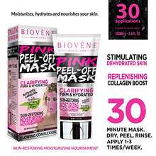 Load image into Gallery viewer, Biovène Pink Peel Off Mask,4.2-oz Tube. With Activated Charcoal, Strawberry Extract and Collagen
