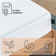 Load image into Gallery viewer, ZINUS 10 Inch Green Tea Cooling Gel Memory Foam Mattress / Cooling Gel Foam / Pressure Relieving / CertiPUR-US Certified / Bed-in-a-Box, Full
