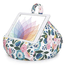 Load image into Gallery viewer, iBeani iPad Pillow &amp; Tablet Cushion Stand - Securely Holds Any Size Tablet, eReader or Book Upto 12.9 inches, Hands Free Comfort at Any Angle on Any Surface - Floral
