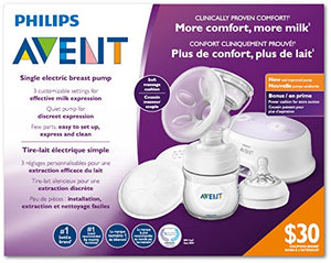 Philips Avent Single Electric SCF332/21 Breast Pump, White