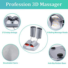 Load image into Gallery viewer, Shiatsu Foot Massager with Deep Kneading, Foot and Calf Massager with Heat, Air Leg Compression Massager for Circulation, Relieve Plantar Fasciitis,3 Modes 3 Intensities, Up to Size 14 (Dark Gray)
