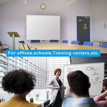 Load image into Gallery viewer, Large Mobile Rolling White Board/Whiteboard 45 X 34 Inch, Double Sided Dry Erase Board,Aluminium Frame with Quick Flip Over Reversible Feature
