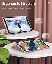 Load image into Gallery viewer, MoKo Case Fits Samsung Galaxy Tab A7 Lite 8.7 Inch SM-T225/T220/T227, Slim Lightweight Smart Case Trifold Stand Case with Soft TPU Translucent Frosted Back Shell for Galaxy Tab A7 Lite - Rose Gold
