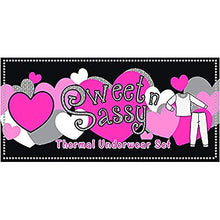 Load image into Gallery viewer, Sweet &amp; Sassy Girl's 2-Pack Thermal Warm Underwear Top and Pant Set-Grey/White-6x

