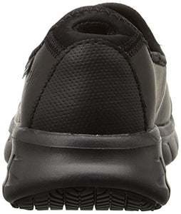 Skechers for Work Women's Sure Track Slip Resistant Shoe, Black, 8.5 M US