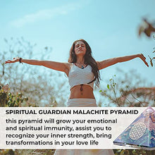 Load image into Gallery viewer, Orgonite Crystal Malachite Pyramid – Positive Energy Crystals Promote E-Energy Protection and Chakra Healing to Enhance Spiritual Growth and Visionary Powers
