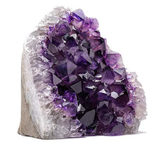 Load image into Gallery viewer, EMPORION Natural Amethyst (1 lb to 1.5 lb) Crystal Clusters Stone from Uruguay Raw Geode Quartz - Deep Purple Color
