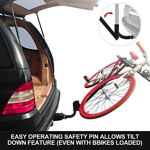 Load image into Gallery viewer, LITE-WAY 2-Bike Bicycle Hitch Mount Carrier Rack - Heavy Duty Bicycle Carrier Fit Most Sedans, Hatchbacks, Minivans, SUV (2 Inch Receiver)