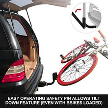 Load image into Gallery viewer, LITE-WAY 2-Bike Bicycle Hitch Mount Carrier Rack - Heavy Duty Bicycle Carrier Fit Most Sedans, Hatchbacks, Minivans, SUV (2 Inch Receiver)
