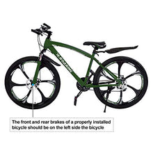 Load image into Gallery viewer, HGmart Mountain Bike 21 Speed Double Disc Brake 26-inch Wheels 6 Spoke Bicycle Front Suspension MTB for Adult or Teens, DarkGreen
