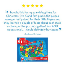 Load image into Gallery viewer, Melissa &amp; Doug USA Map Floor Puzzle (51 pcs, 2 x 3 feet)
