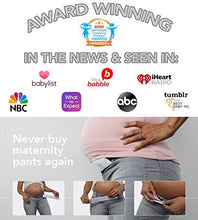 Load image into Gallery viewer, Maeband Maternity Belly Band | Pregnancy Belt, Waistband Extender, Pregnancy Clothes, Maternity Jeans (Medium, Midnight Black)
