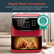 Load image into Gallery viewer, COSORI Air Fryer(100 Recipes, Rack &amp; 4 Skewers),3.7QT Electric Hot Air Fryers Oven Oilless Cooker, 11 Presets, Preheat &amp; Shake Reminder, LED Touch Digital Screen, Nonstick Basket, 1500W, Red
