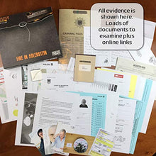Load image into Gallery viewer, Murder Mystery Party Case Files: Fire in Adlerstein Unsolved Mystery Detective Case File Game Play Alone, w/ Friends, Family or for Couples Date Night Ages 14+ from University Games , Grey
