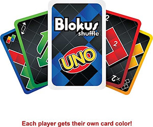 Mattel Games Blokus Shuffle: UNO Edition Strategy Board Game for 2 to 4 Players, Gift for Kid, Family or Adult Game Night, Ages 6 Years & Older [Amazon Exclusive]