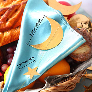 130 Feet Gold Glitter Star Moon Paper Garland Banner Hanging Decoration for Graduation Class of 2020 Congrats Grad Wedding Birthday Festival Party Decoration